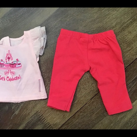 AMERICAN GIRL TOP AND PANTS SET FOR DOLLS. - Picture 2 of 3